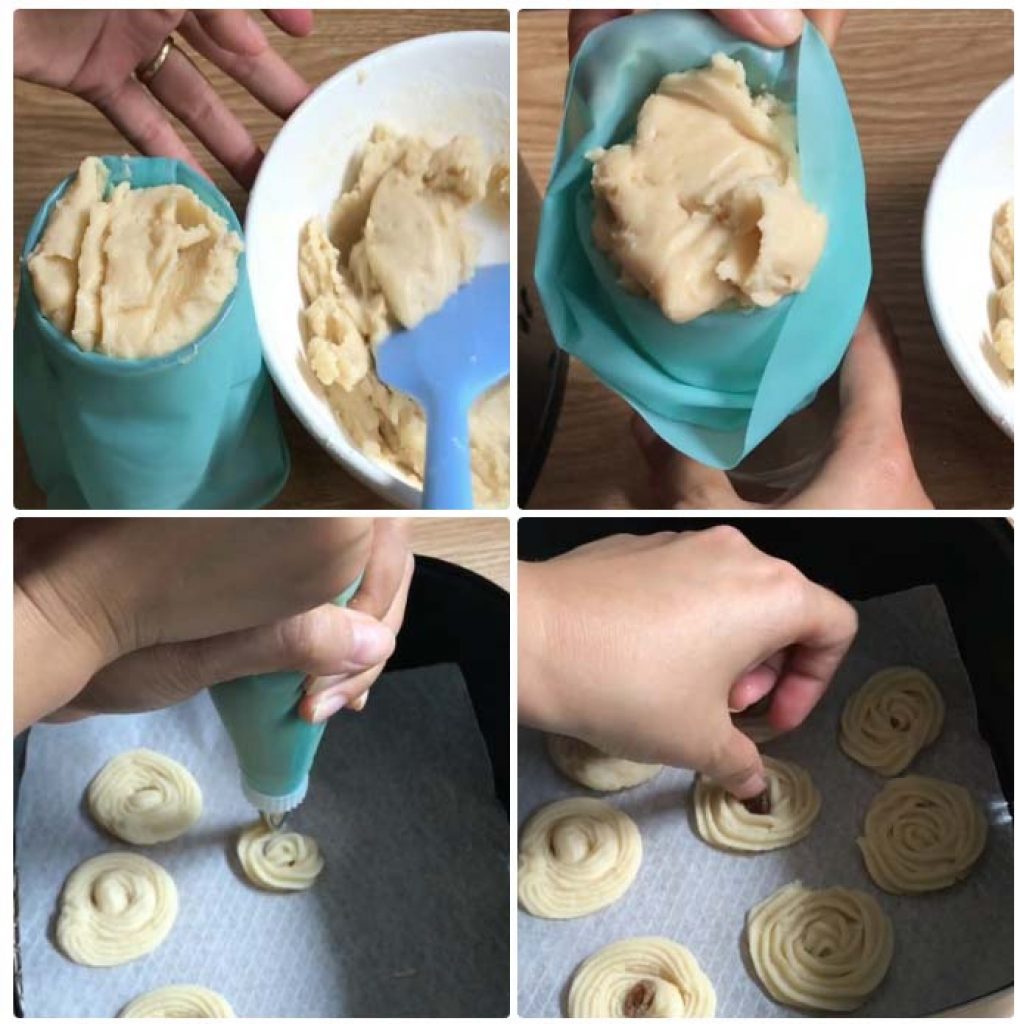 cách làm bánh quy bơ bằng nồi chiên không dầu